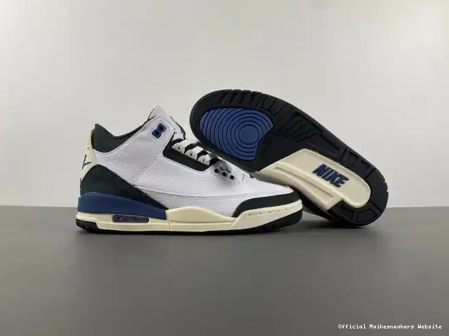 Official Maikesneakers Blue OG HV8571-100 A Ma Jordan 3 Air Maniere x SP Diffused 0612